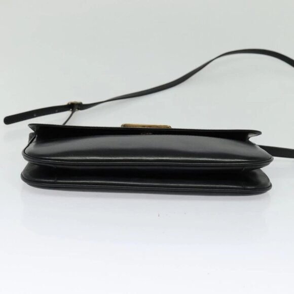 BALLY Shoulder Bag Leather Black Auth BA1165 - Picture 7 of 16